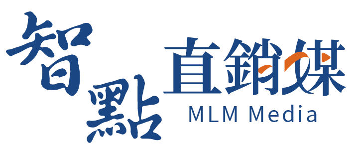 智點直銷媒LOGO藍橘